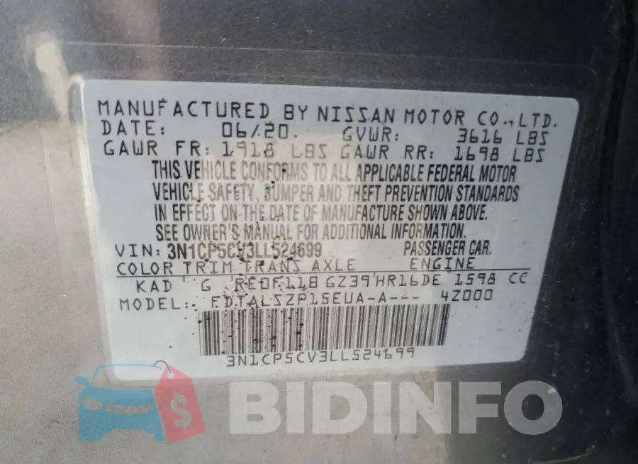 3N1CP5CV3LL524699 Photo# 12
