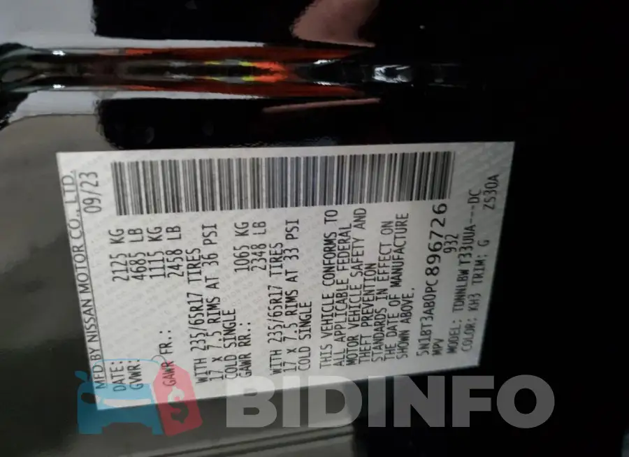 5N1BT3AB0PC896726 Photo# 14