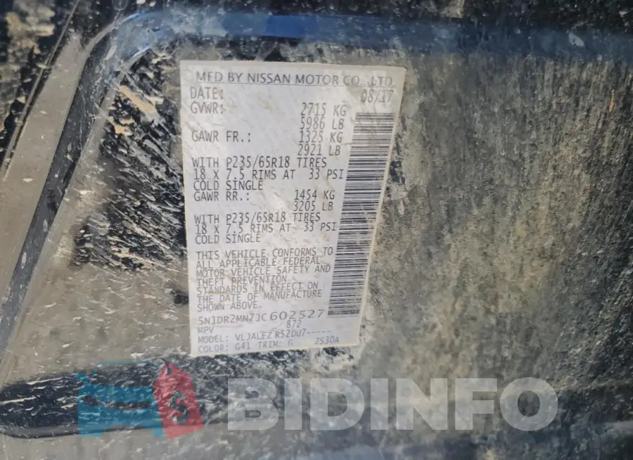 5N1DR2MN7JC602527 Photo# 14