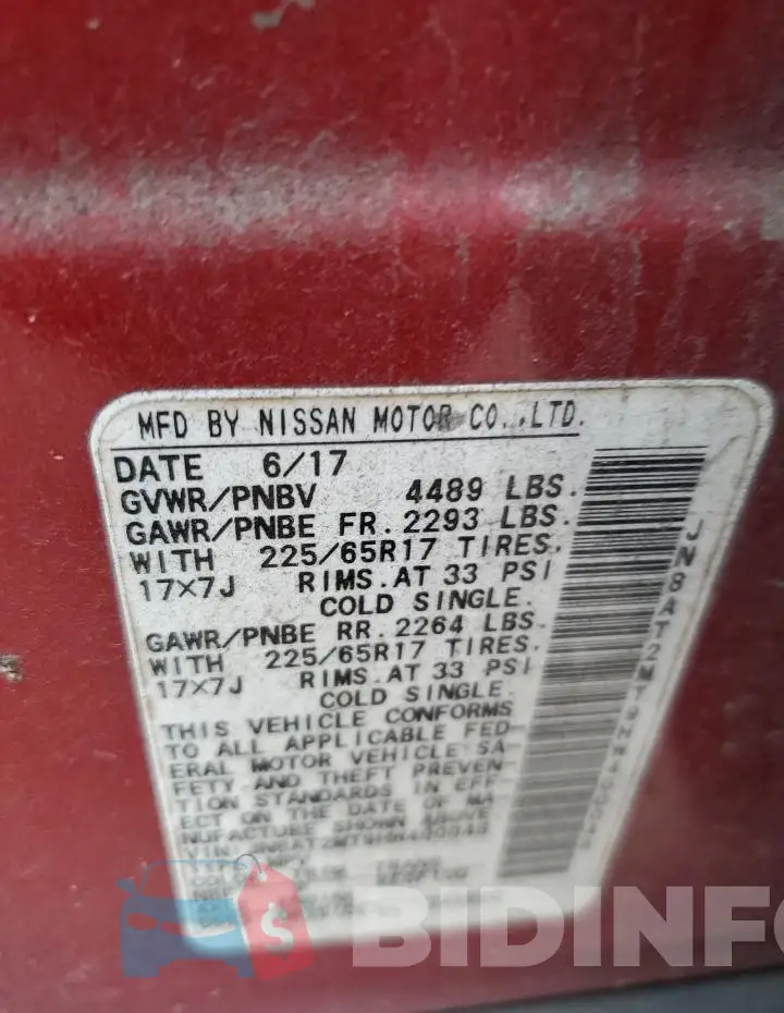 JN8AT2MT9HW400048 Photo# 13