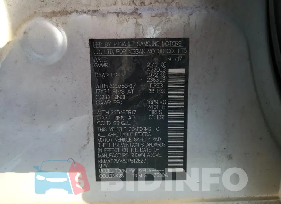 KNMAT2MV8JP512627 Photo# 13