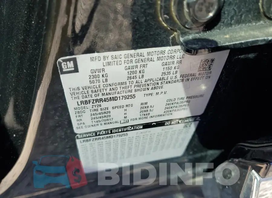 LRBFZRR45MD179255 Photo# 13