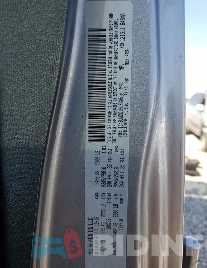 1C4BJWDG1HL560510 Photo# 13