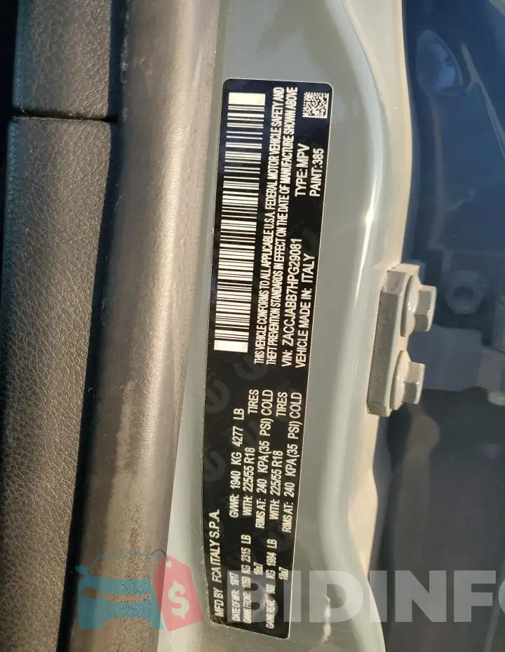 ZACCJABB7HPG29081 Photo# 13