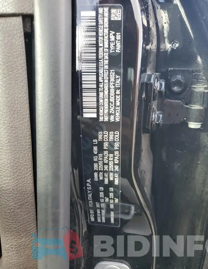 ZACCJBDB8HPF86521 Photo# 14