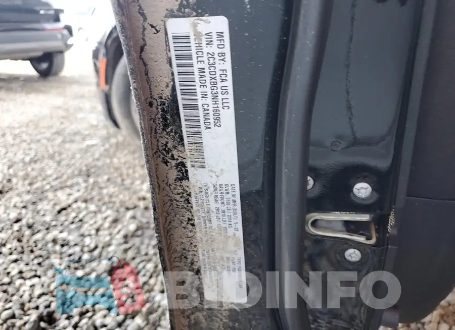 2C3CDXBG3NH160952 Photo# 12