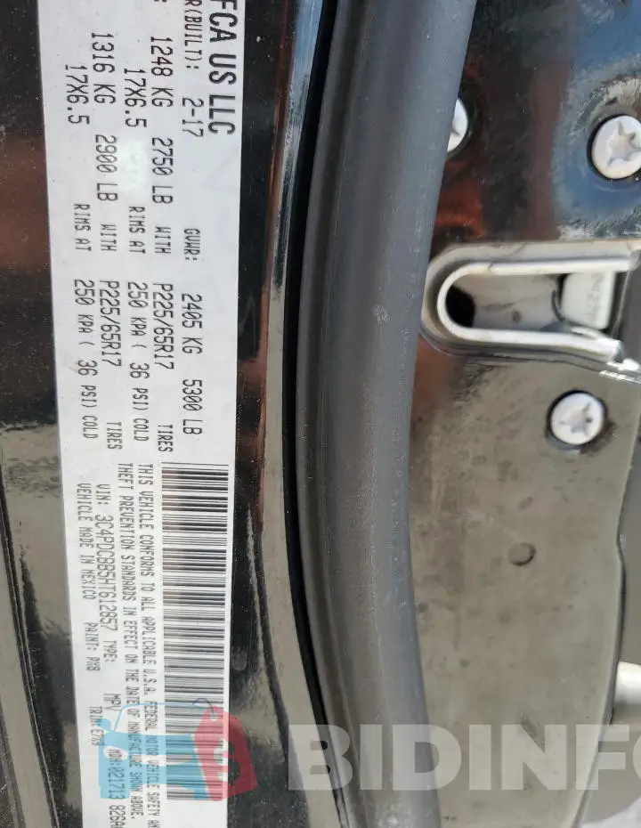 3C4PDCBB5HT612857 Photo# 13