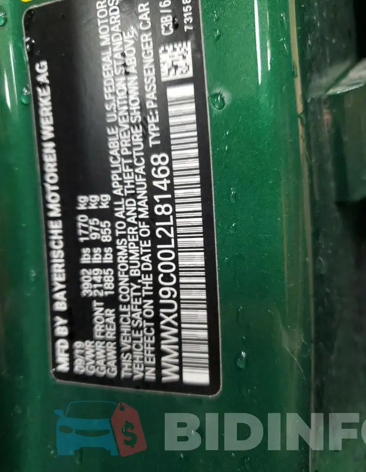 WMWXU9C00L2L81468 Photo# 12