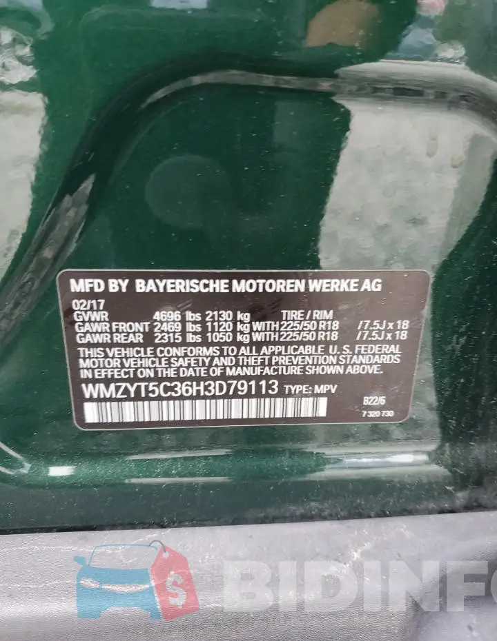 WMZYT5C36H3D79113 Photo# 12