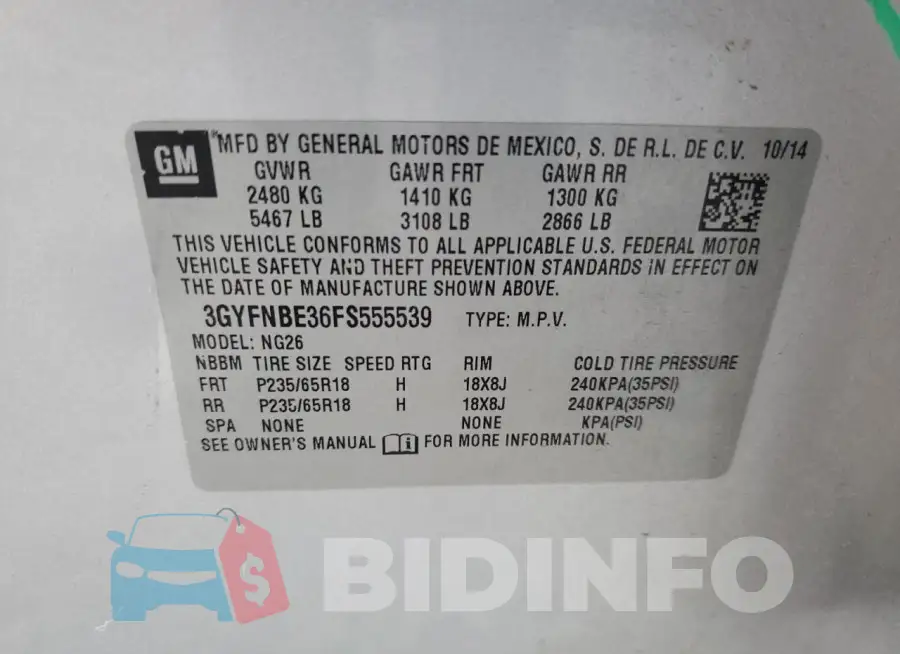 3GYFNBE36FS555539 Photo# 14