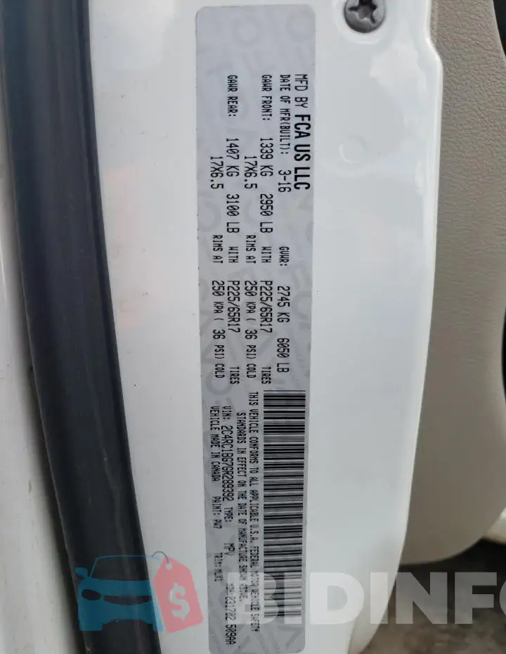 2C4RC1BG7GR289392 Photo# 13