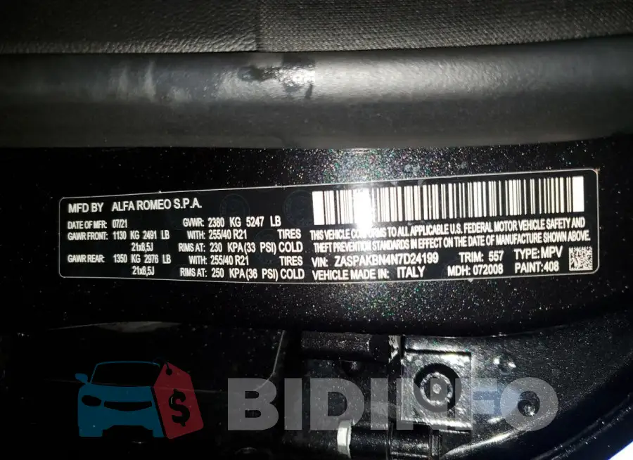 ZASPAKBN4N7D24199 Photo# 12