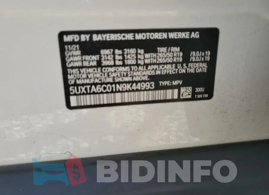 5UXTA6C01N9K44993 Photo# 14