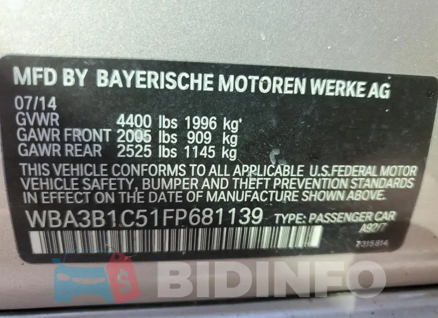 WBA3B1C51FP681139 Photo# 13