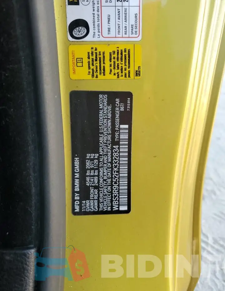 WBS3R9C52FK332834 Photo# 13