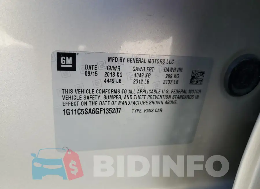 1G11C5SA6GF135207 Photo# 12