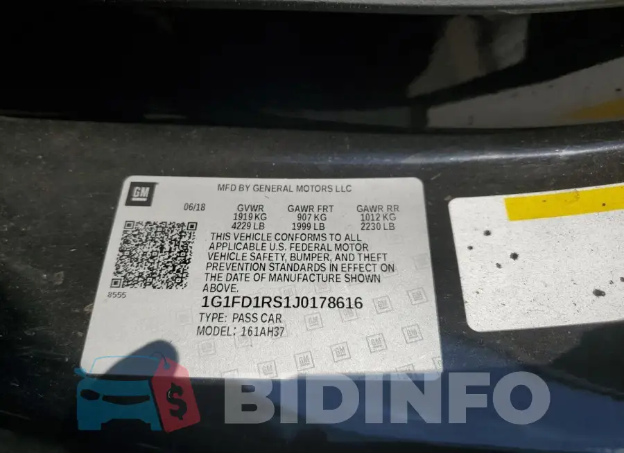 1G1FD1RS1J0178616 Photo# 12