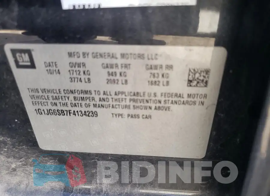 1G1JG6SB7F4134239 Photo# 13