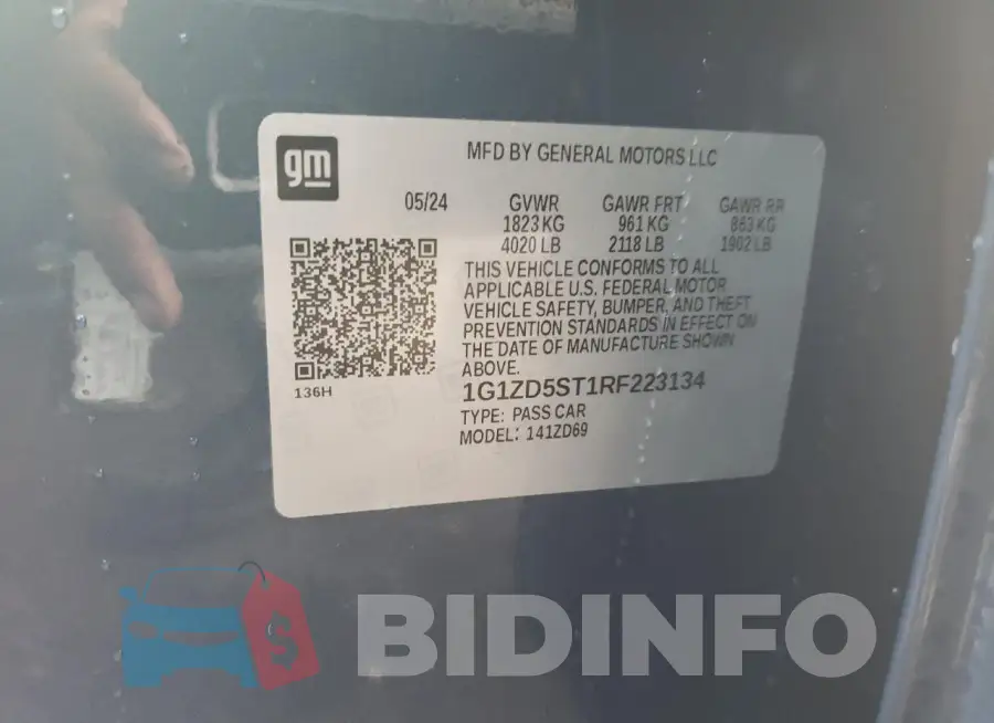 1G1ZD5ST1RF223134 Photo# 12