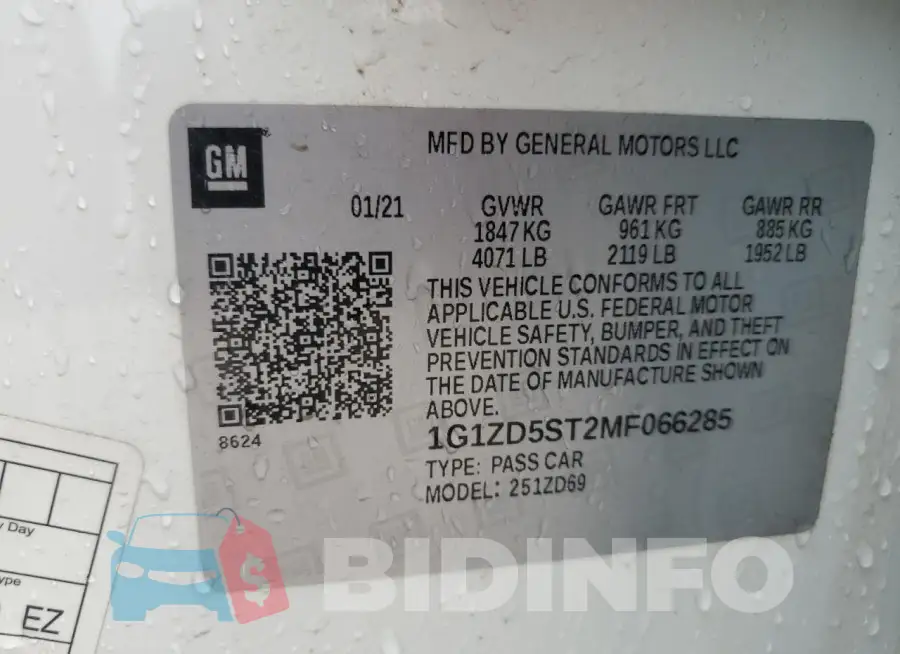 1G1ZD5ST2MF066285 Photo# 12