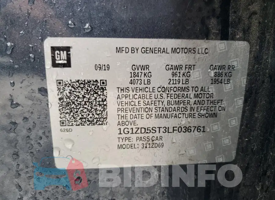 1G1ZD5ST3LF036761 Photo# 13