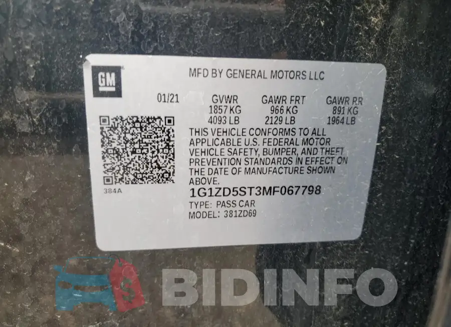1G1ZD5ST3MF067798 Photo# 12