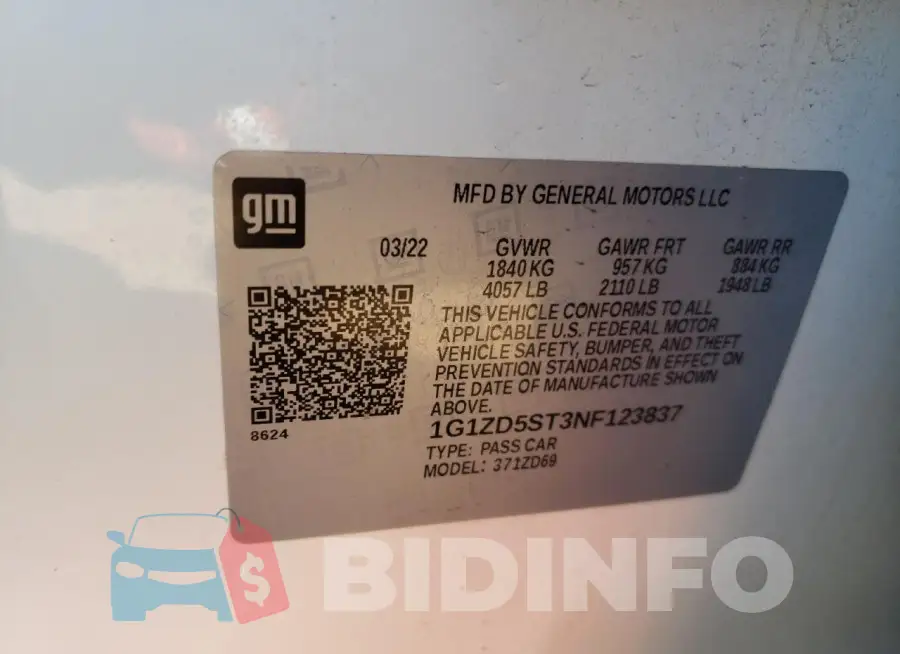 1G1ZD5ST3NF123837 Photo# 12