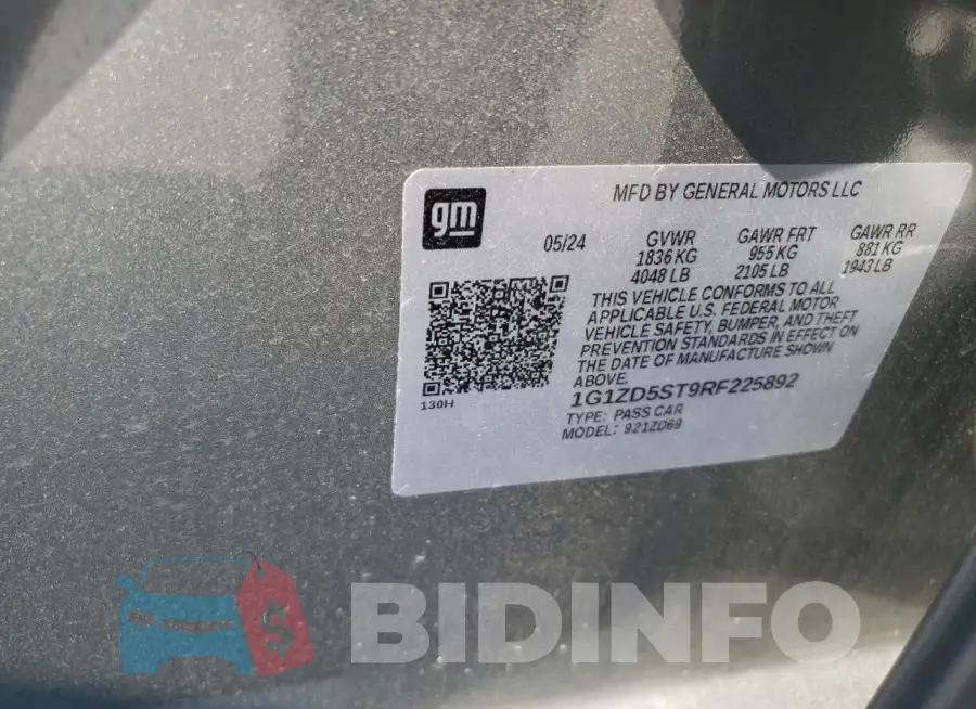 1G1ZD5ST9RF225892 Photo# 12