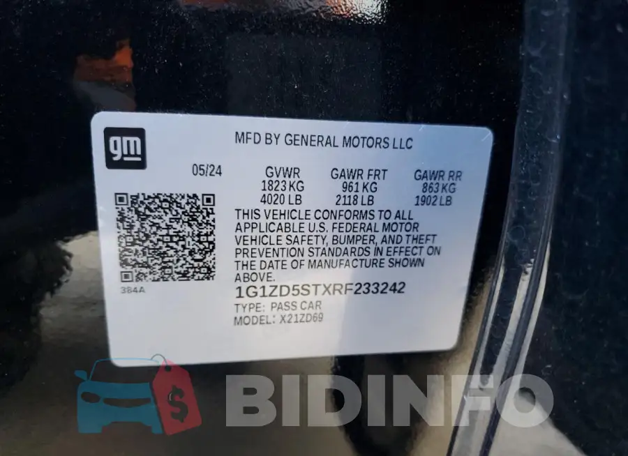 1G1ZD5STXRF233242 Photo# 13