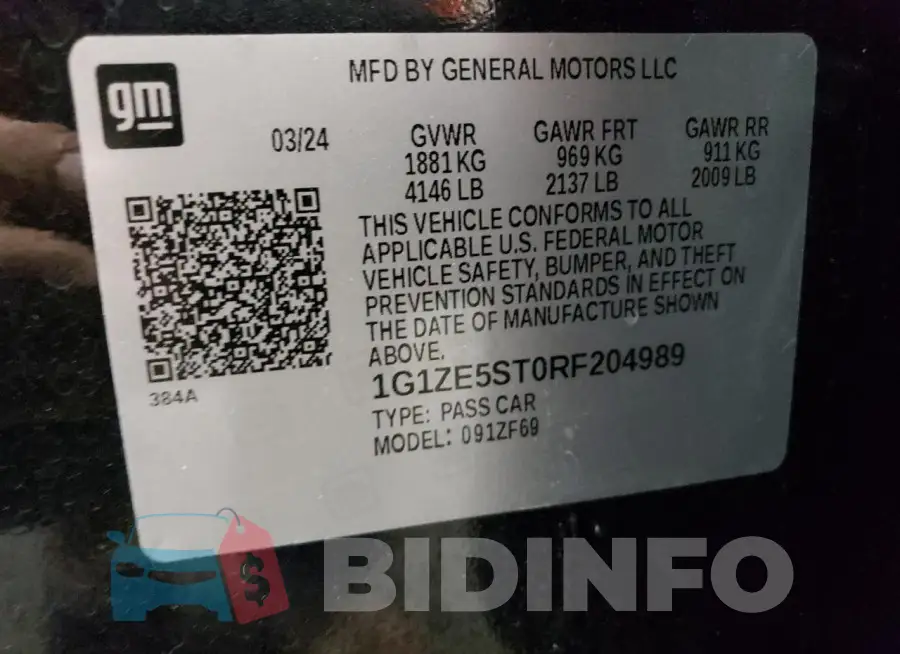 1G1ZE5ST0RF204989 Photo# 12