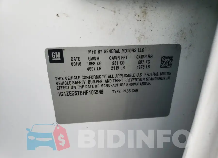 1G1ZE5ST8HF106548 Photo# 12