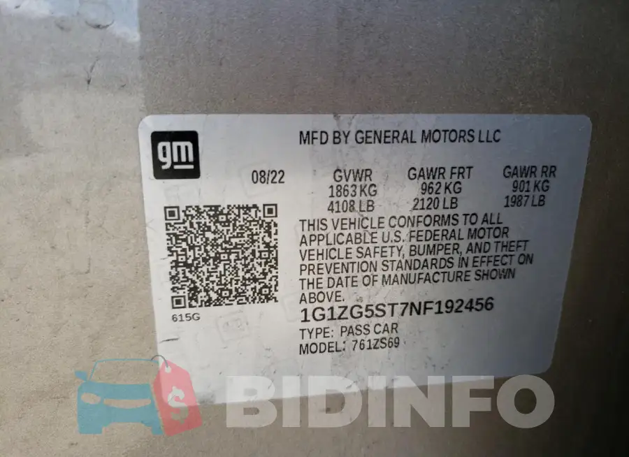 1G1ZG5ST7NF192456 Photo# 12
