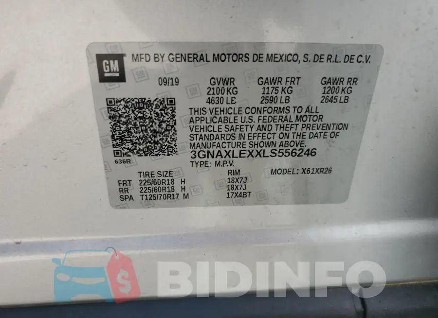 3GNAXLEXXLS556246 Photo# 14