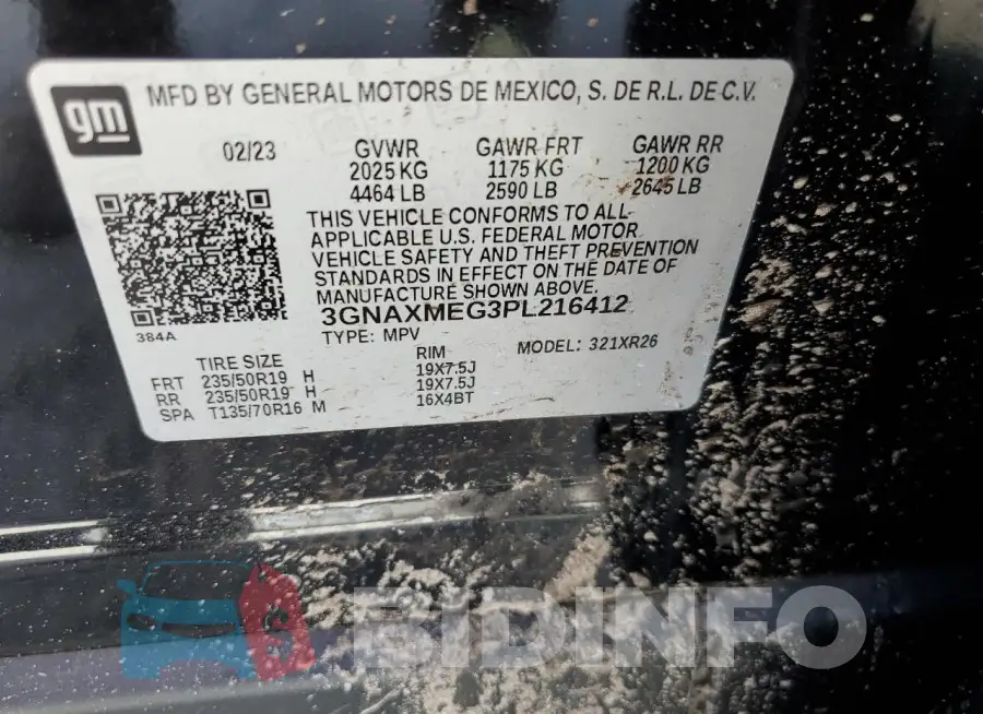 3GNAXMEG3PL216412 Photo# 12