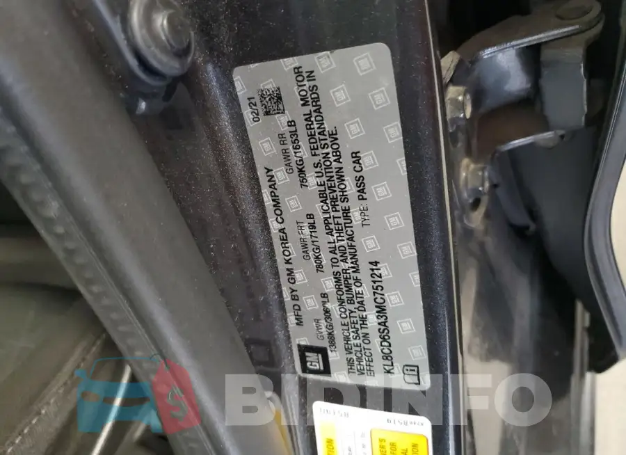 KL8CD6SA3MC751214 Photo# 13
