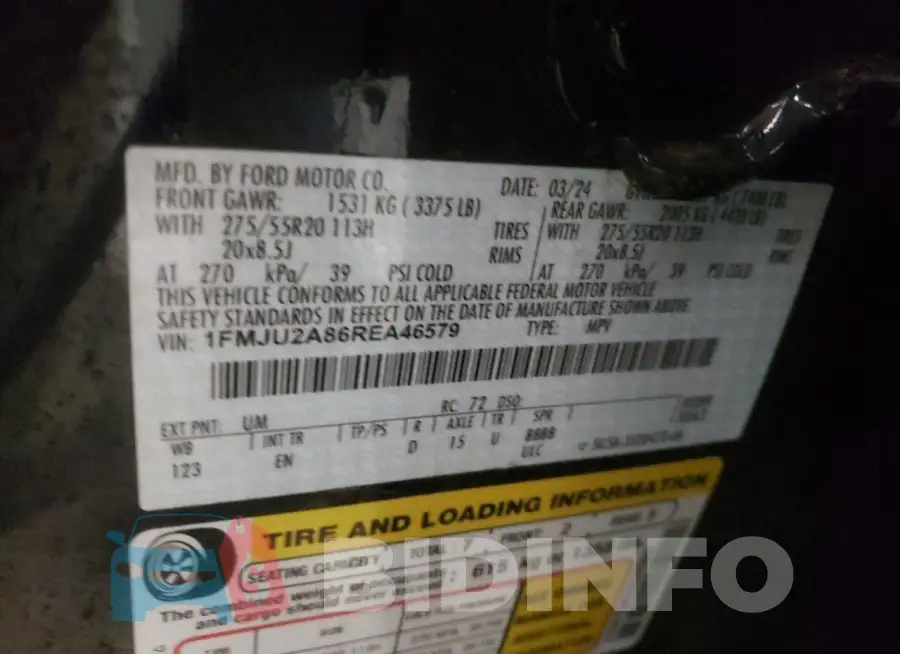 1FMJU2A86REA46579 Photo# 13