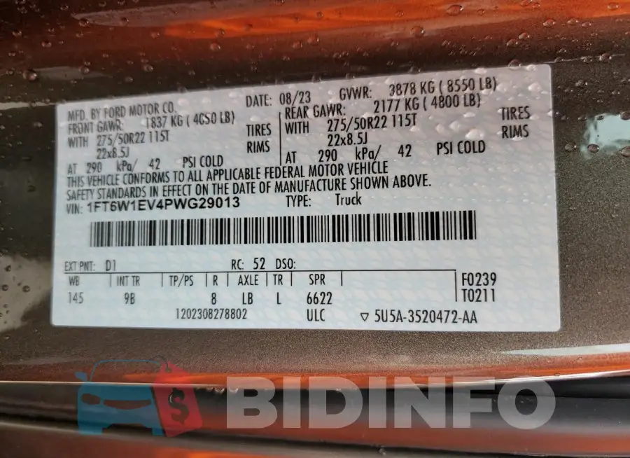 1FT6W1EV4PWG29013 Photo# 13