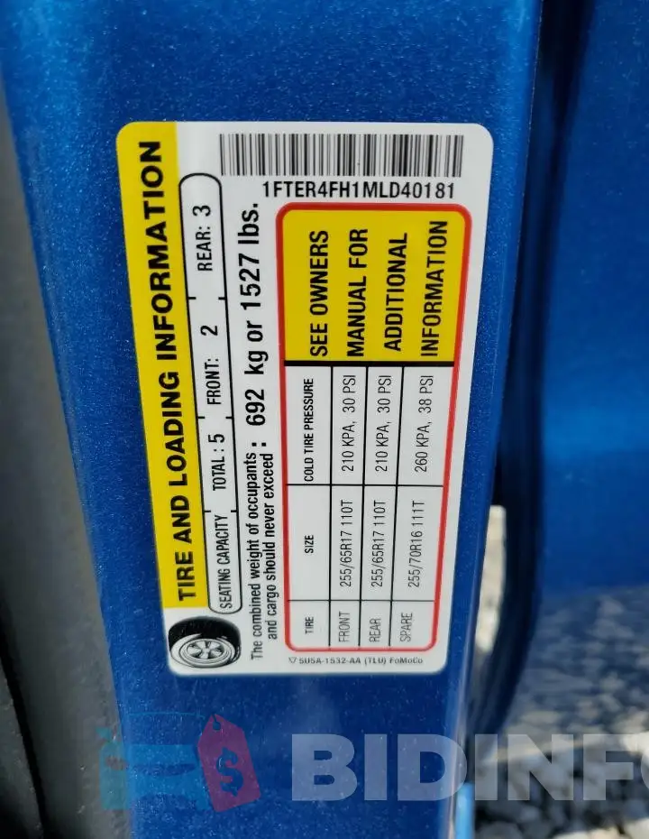 1FTER4FH1MLD40181 Photo# 12