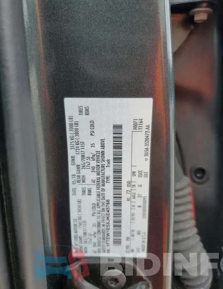 1FTEW1E5XJKE45768 Photo# 12