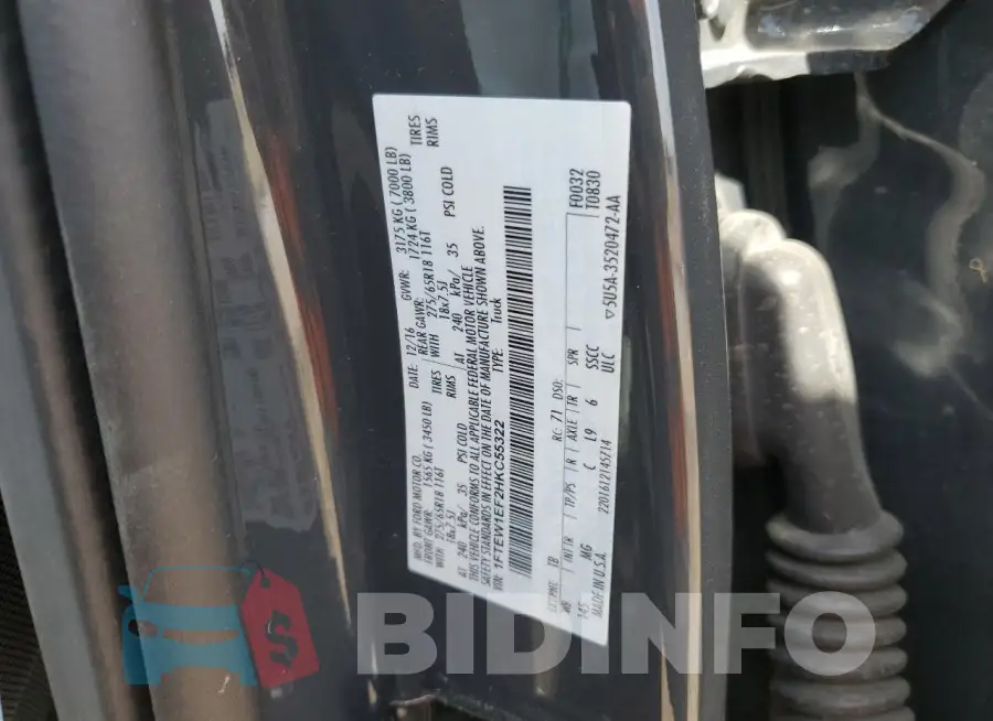 1FTEW1EF2HKC55322 Photo# 13