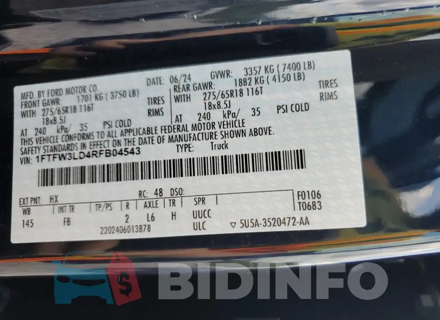 1FTFW3LD4RFB04543 Photo# 12