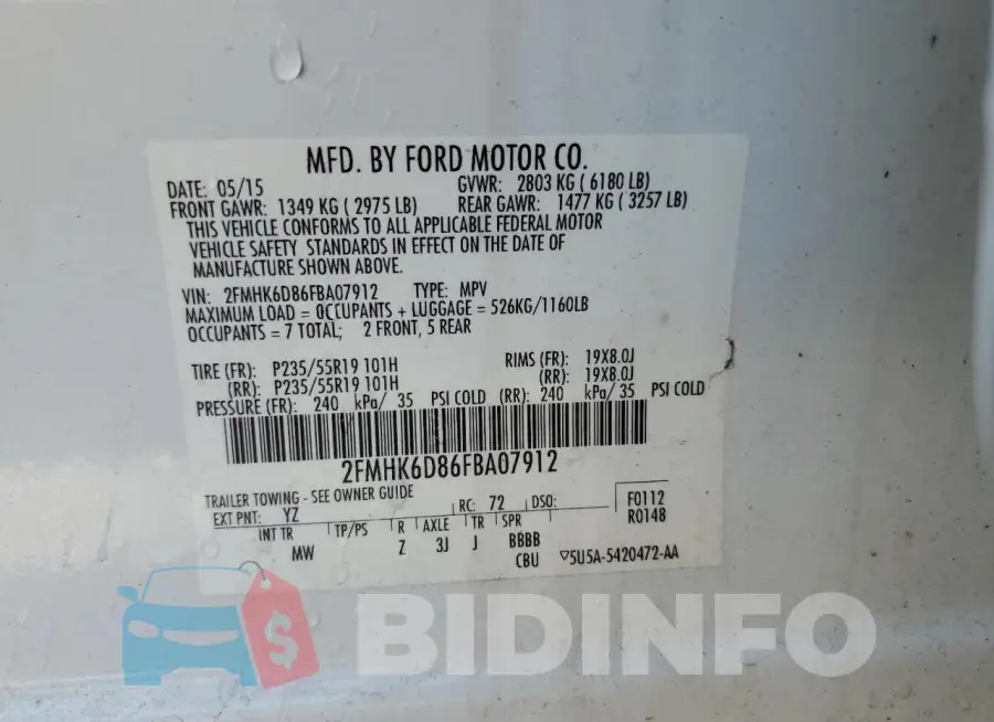 2FMHK6D86FBA07912 Photo# 13