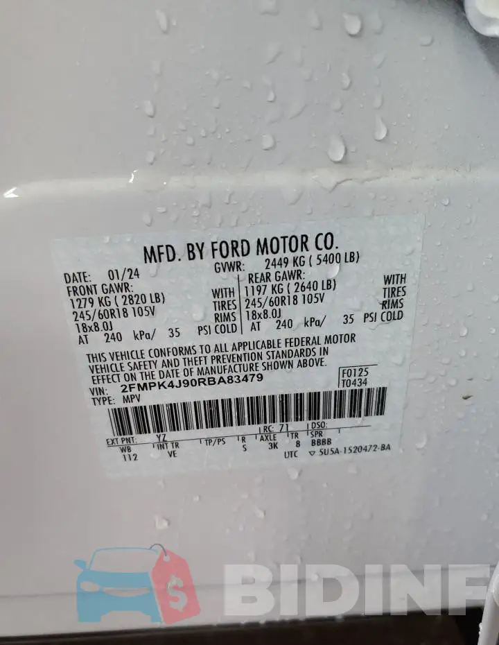 2FMPK4J90RBA83479 Photo# 14