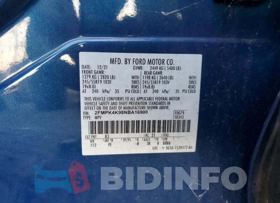 2FMPK4K98NBA16900 Photo# 13