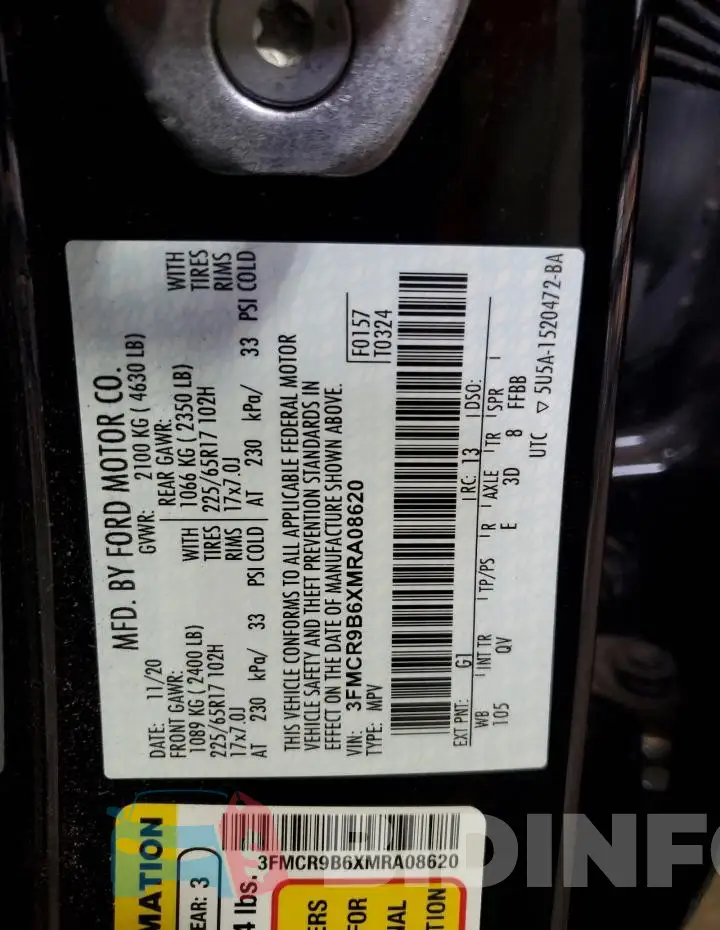 3FMCR9B6XMRA08620 Photo# 13