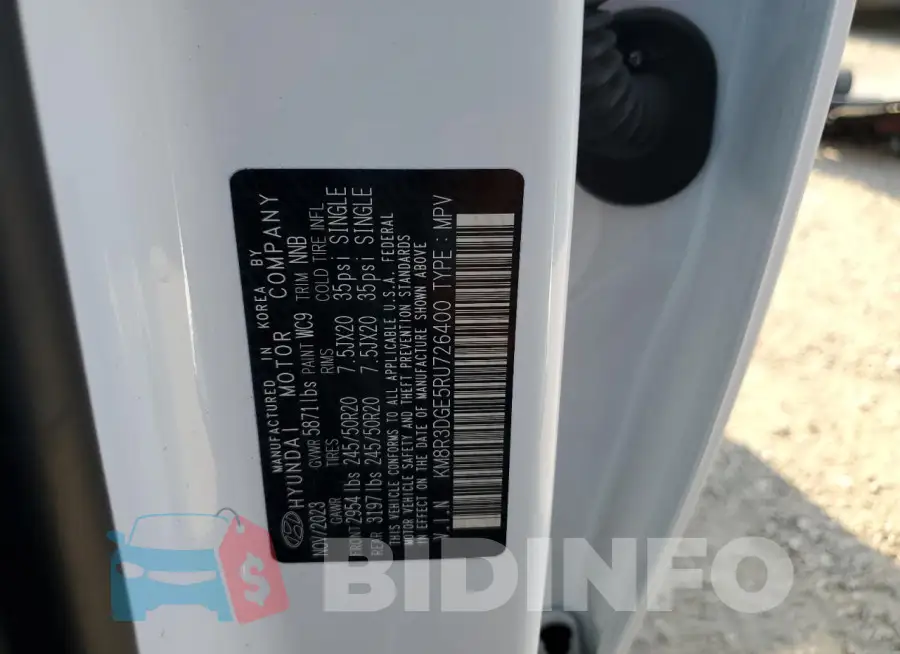 KM8R3DGE5RU726400 Photo# 14