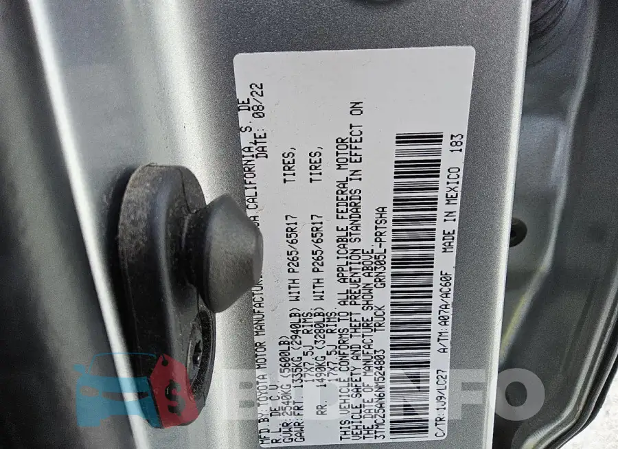 3TMCZ5AN6NM524803 Photo# 13
