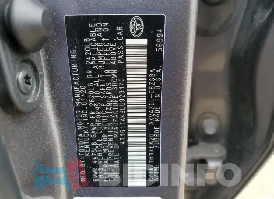 4T1G11AK8LU929170 Photo# 13