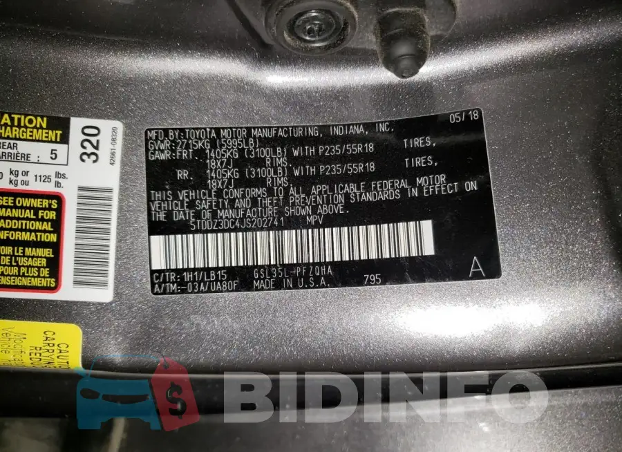 5TDDZ3DC4JS202741 Photo# 13