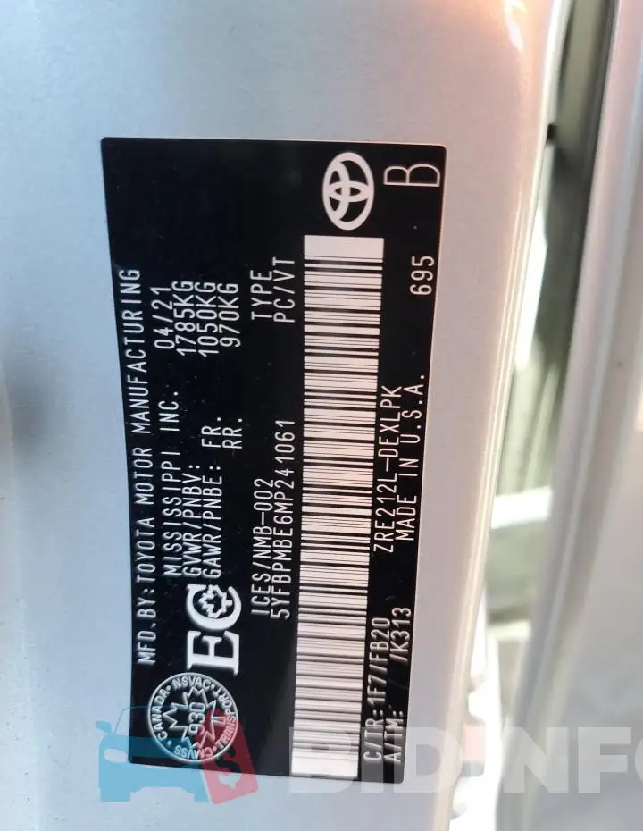 5YFBPMBE6MP241061 Photo# 13